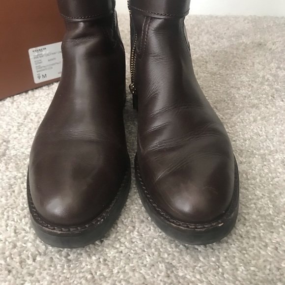 Coach leather riding boots size 9 great condition! - Picture 6 of 7